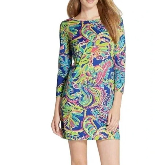 Lilly Pulitzer Dresses & Skirts - Lilly Pulitzer Marlowe Tee T-Shirt Shift‎ Dress Toucan Play sz XXS 00 0